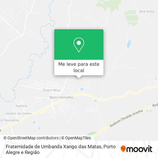 Fraternidade de Umbanda Xango das Matas mapa