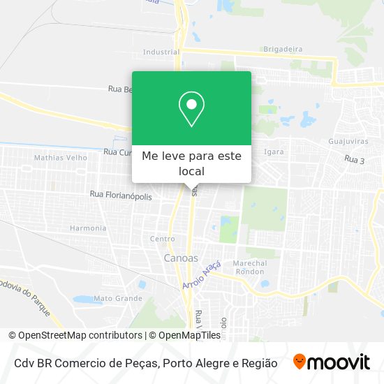 Cdv BR Comercio de Peças mapa