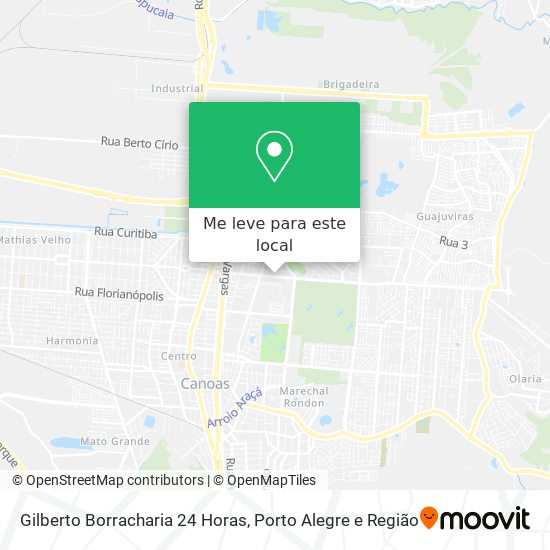 Gilberto Borracharia 24 Horas mapa