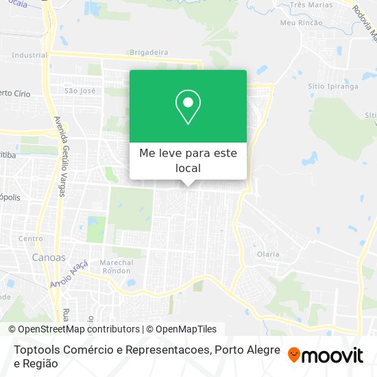 Toptools Comércio e Representacoes mapa