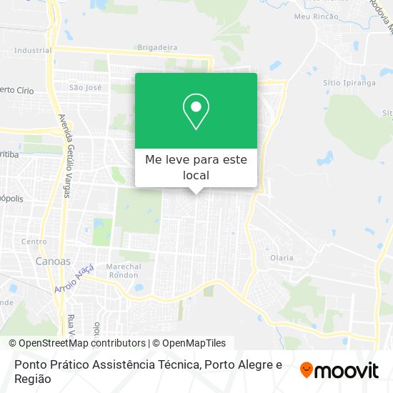 Ponto Prático Assistência Técnica mapa