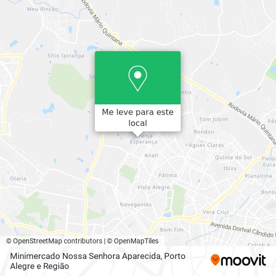 Minimercado Nossa Senhora Aparecida mapa