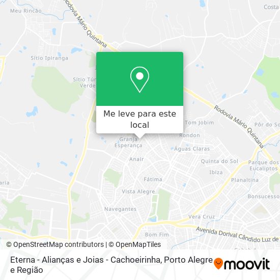 Eterna - Alianças e Joias - Cachoeirinha mapa