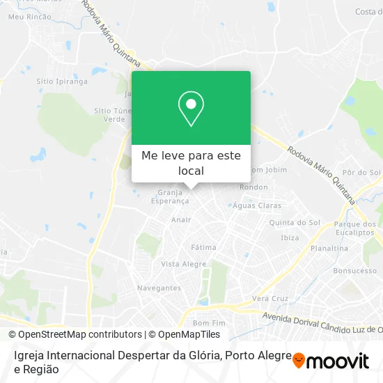 Igreja Internacional Despertar da Glória mapa