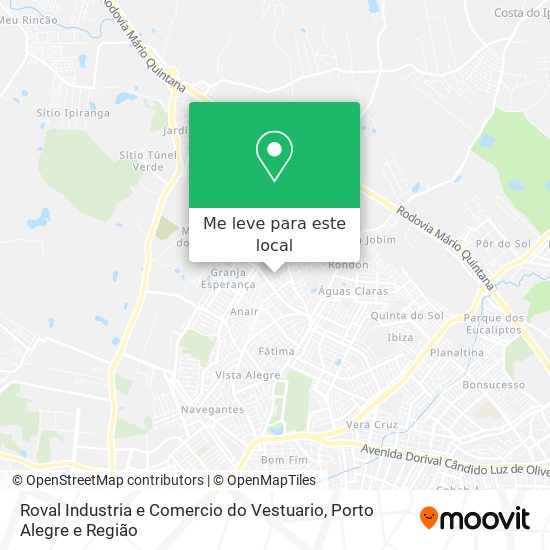 Roval Industria e Comercio do Vestuario mapa