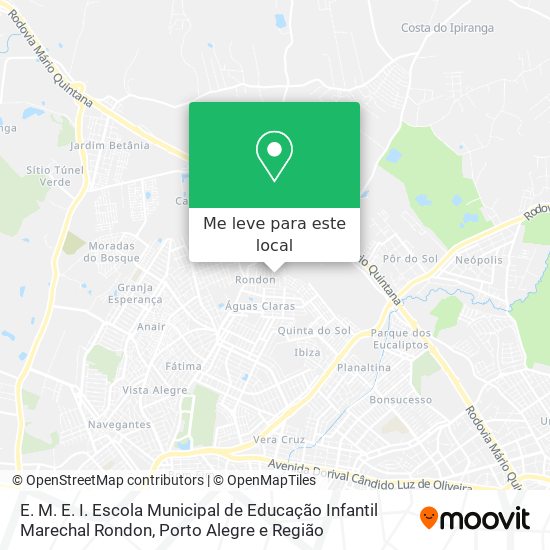 E. M. E. I. Escola Municipal de Educação Infantil Marechal Rondon mapa