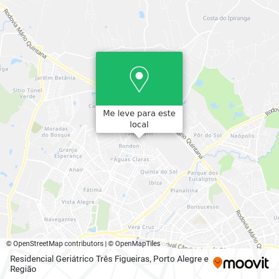 Residencial Geriátrico Três Figueiras mapa