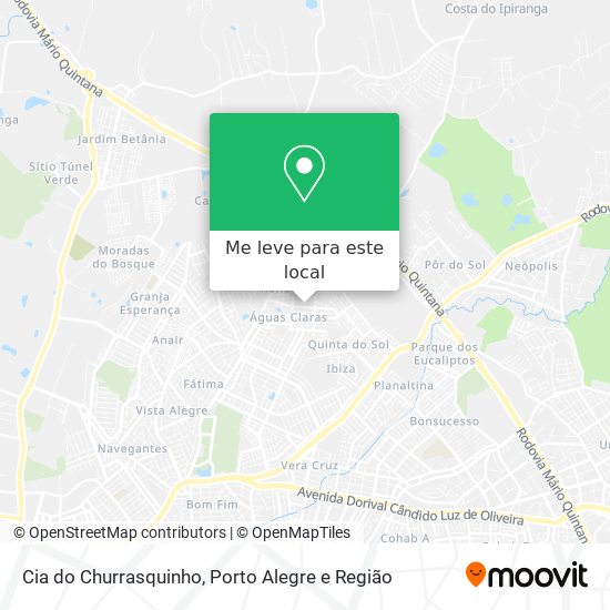 Cia do Churrasquinho mapa