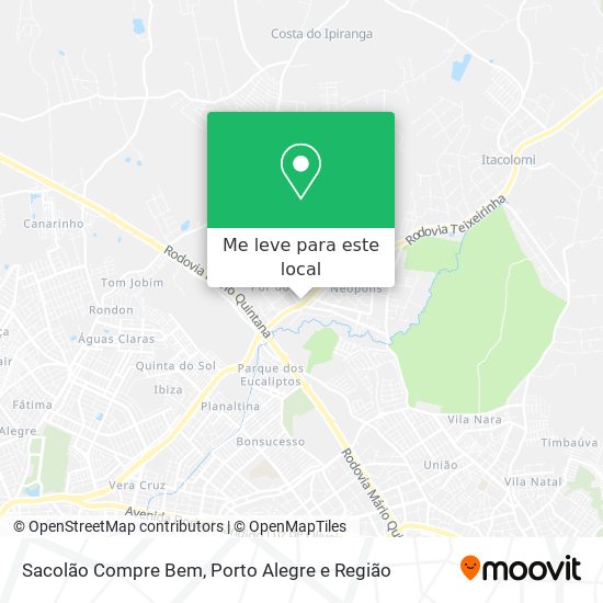 Sacolão Compre Bem mapa