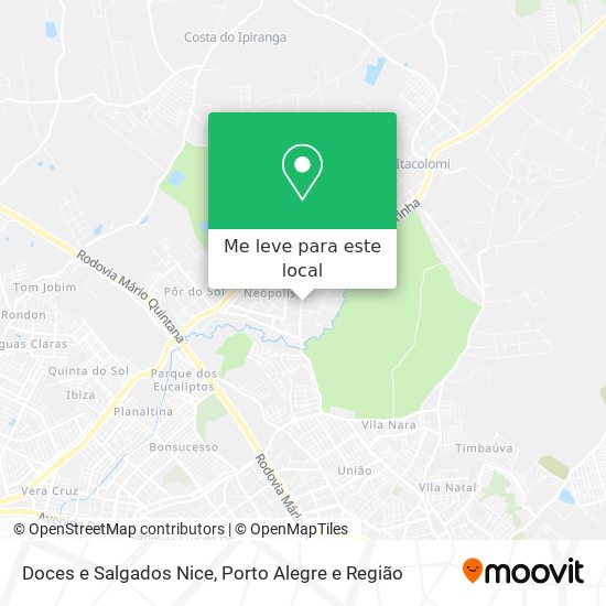 Doces e Salgados Nice mapa