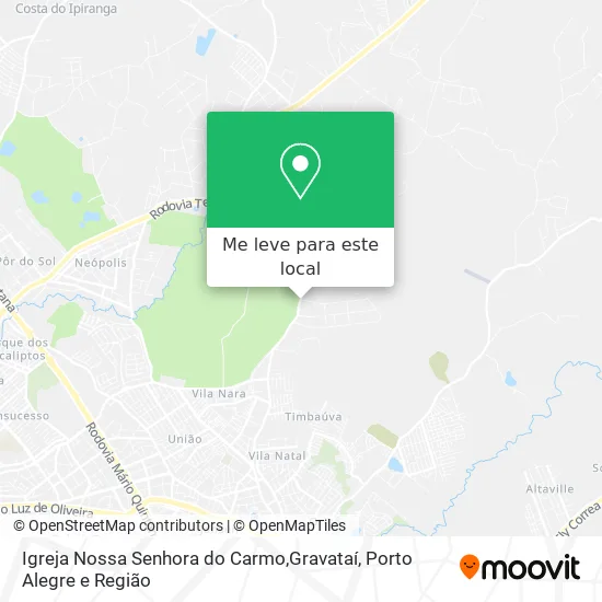 Igreja Nossa Senhora do Carmo,Gravataí mapa