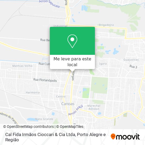 Cal Fida Irmãos Cioccari & Cia Ltda mapa