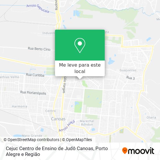Cejuc Centro de Ensino de Judô Canoas mapa