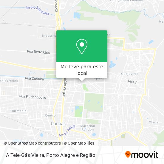 A Tele-Gás Vieira mapa