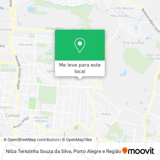 Nilza Terezinha Souza da Silva mapa