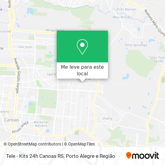 Tele - Kits 24h Canoas RS mapa