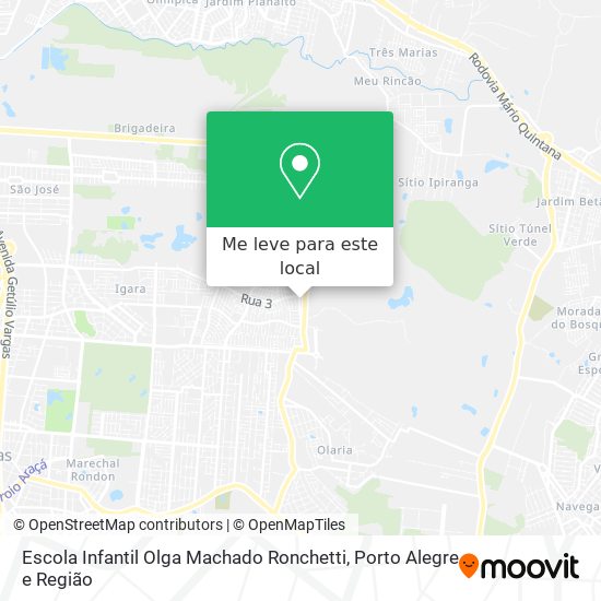 Escola Infantil Olga Machado Ronchetti mapa
