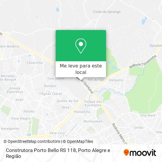 Construtora Porto Bello RS 118 mapa