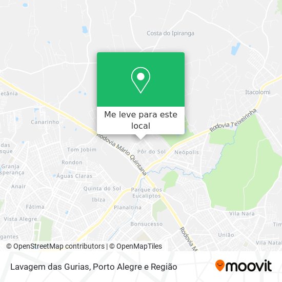 Lavagem das Gurias mapa