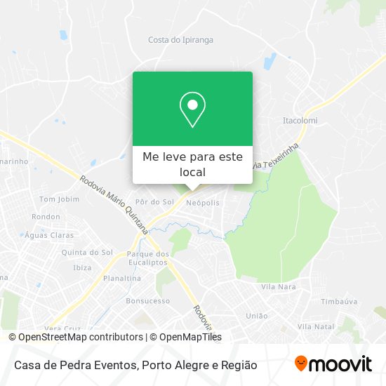 Casa de Pedra Eventos mapa