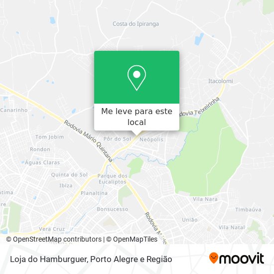 Loja do Hamburguer mapa