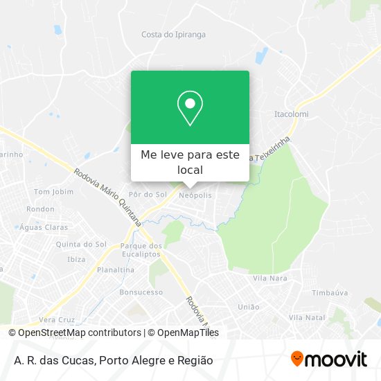 A. R. das Cucas mapa