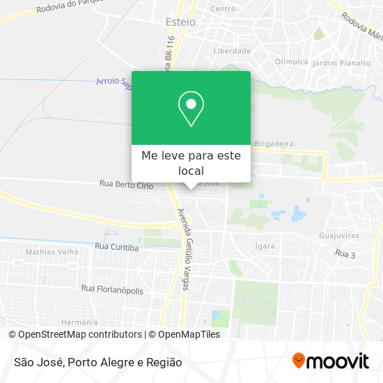 São José mapa