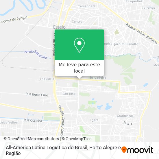 All-América Latina Logística do Brasil mapa
