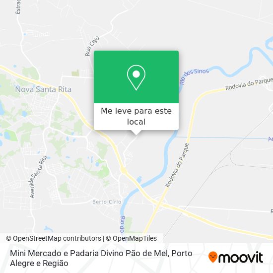 Mini Mercado e Padaria Divino Pão de Mel mapa