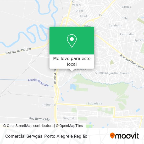 Comercial Servgás mapa