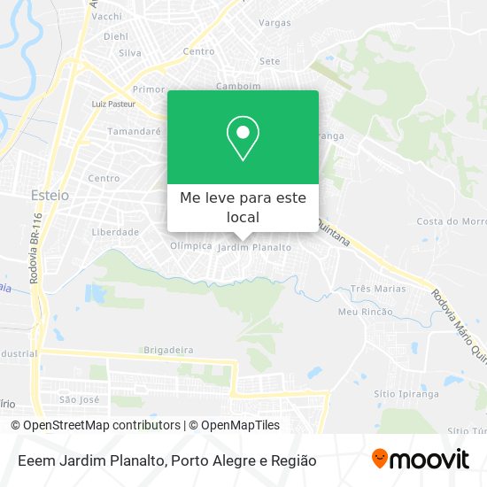 Eeem Jardim Planalto mapa