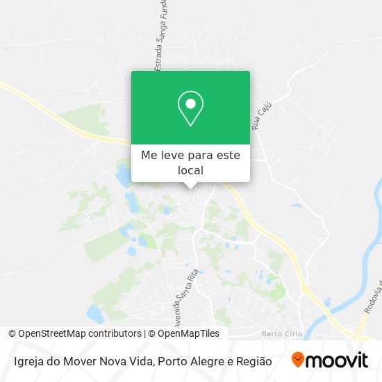 Igreja do Mover Nova Vida mapa