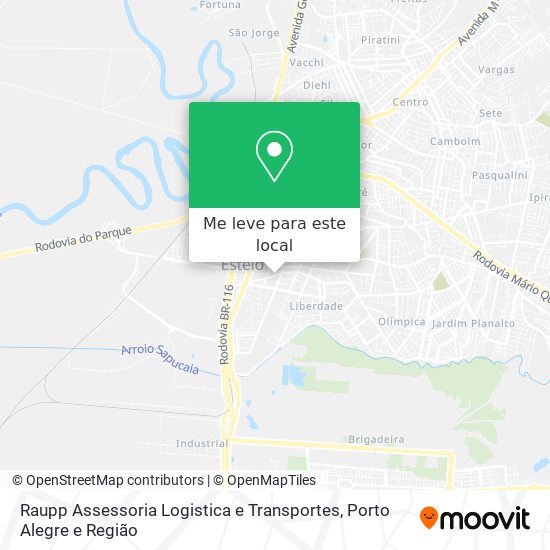 Raupp Assessoria Logistica e Transportes mapa