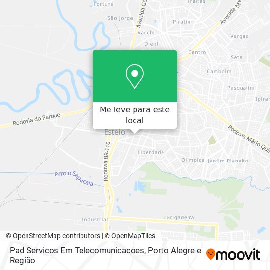 Pad Servicos Em Telecomunicacoes mapa