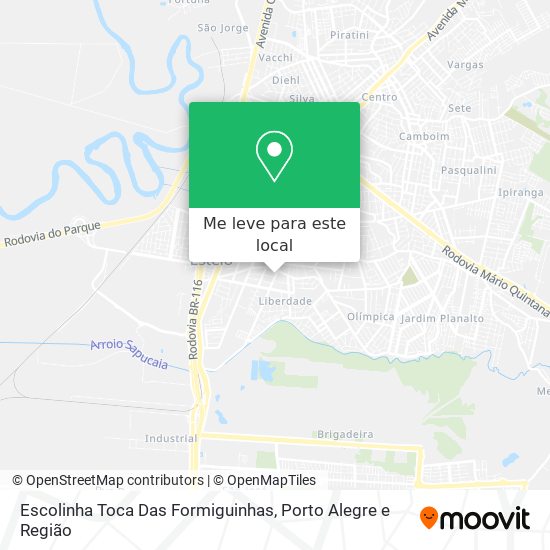 Escolinha Toca Das Formiguinhas mapa