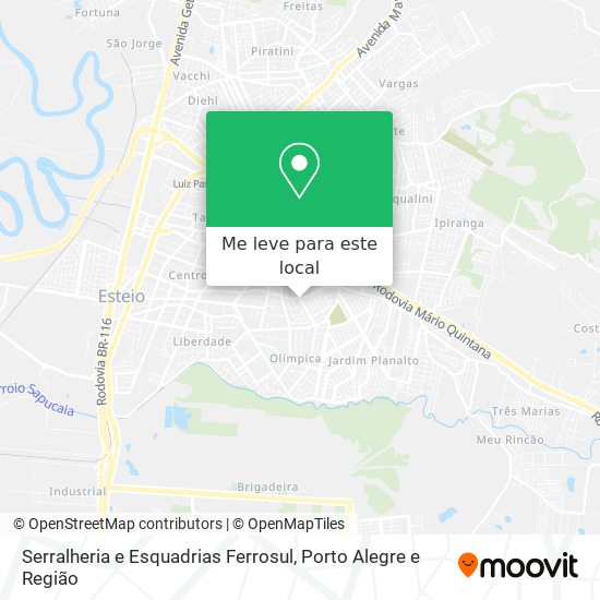 Serralheria e Esquadrias Ferrosul mapa