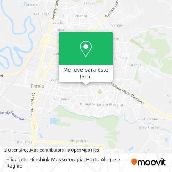 Elisabete Hinchink Massoterapia mapa