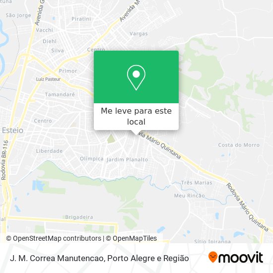 J. M. Correa Manutencao mapa