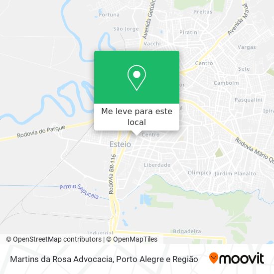 Martins da Rosa Advocacia mapa