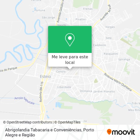 Abrigolandia Tabacaria e Conveniências mapa