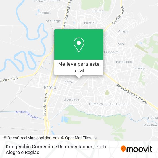 Kriegerubin Comercio e Representacoes mapa