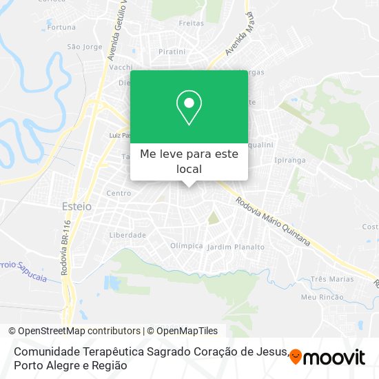 Comunidade Terapêutica Sagrado Coração de Jesus mapa