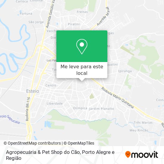 Agropecuária & Pet Shop do Cão mapa