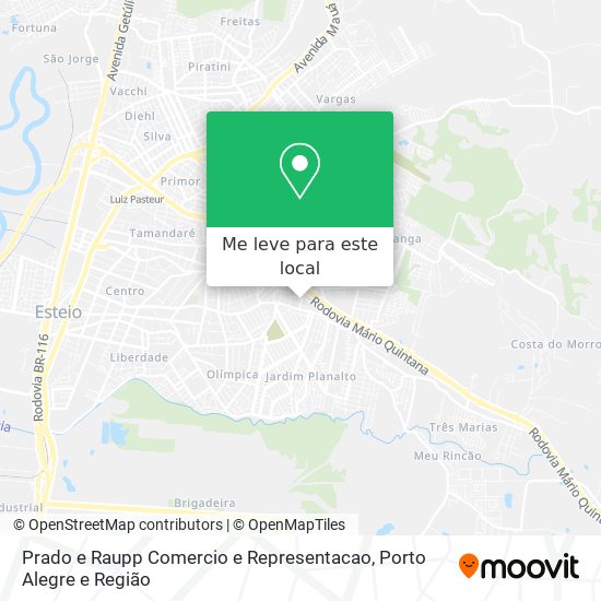 Prado e Raupp Comercio e Representacao mapa