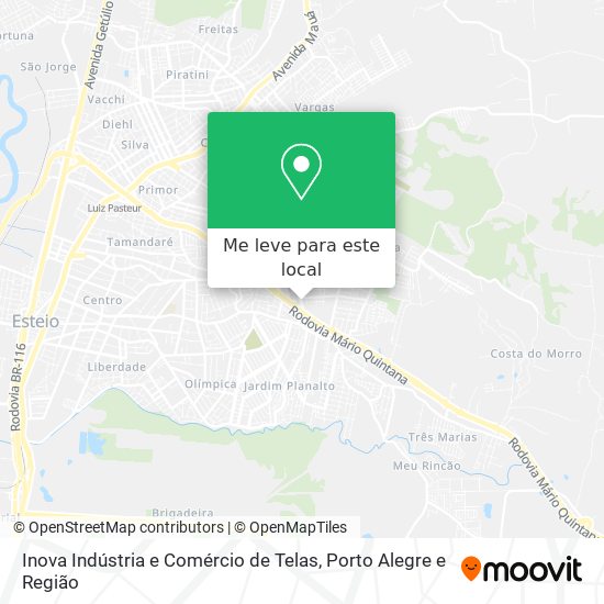 Inova Indústria e Comércio de Telas mapa