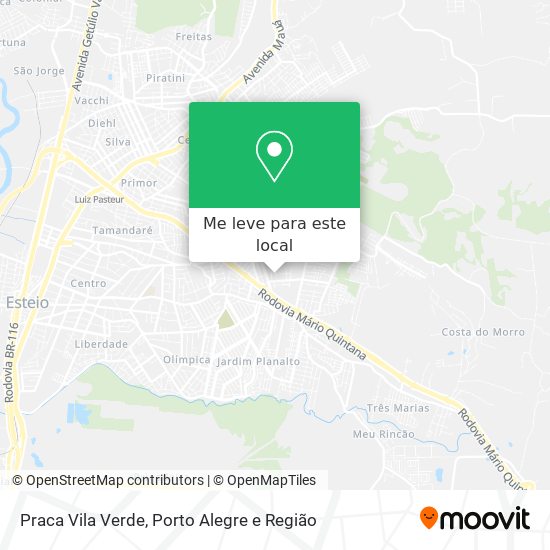 Praca Vila Verde mapa