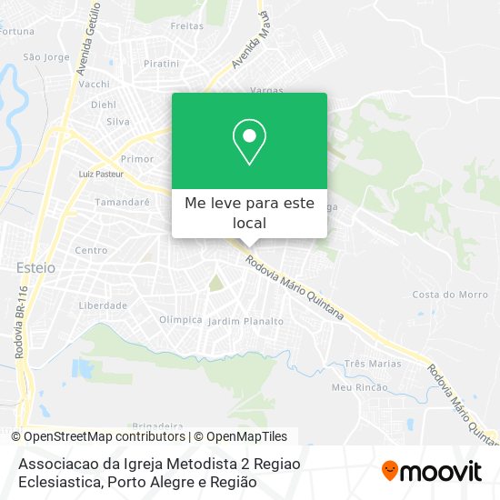 Associacao da Igreja Metodista 2 Regiao Eclesiastica mapa