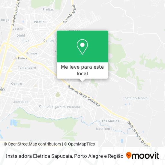 Instaladora Eletrica Sapucaia mapa