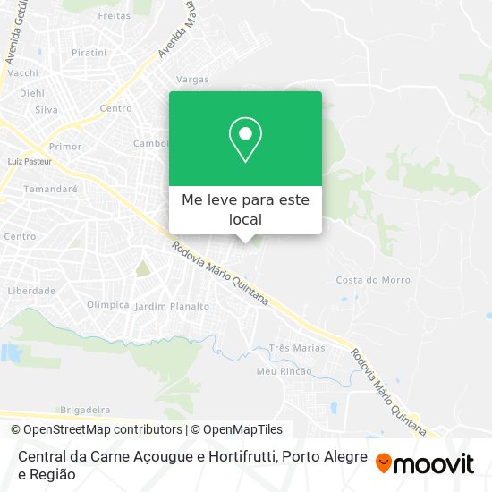 Central da Carne Açougue e Hortifrutti mapa