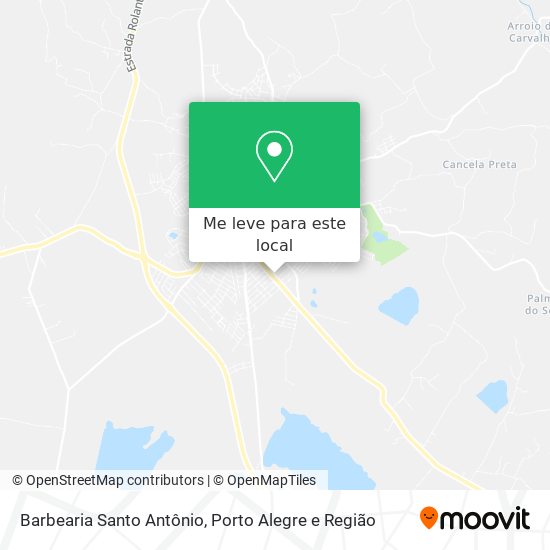 Barbearia Santo Antônio mapa